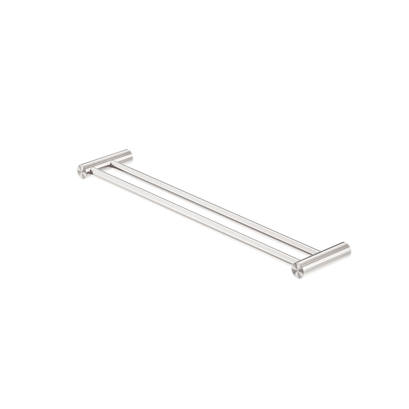 Zen SS316L Double Towel Rail 600mm Brushed Nickel