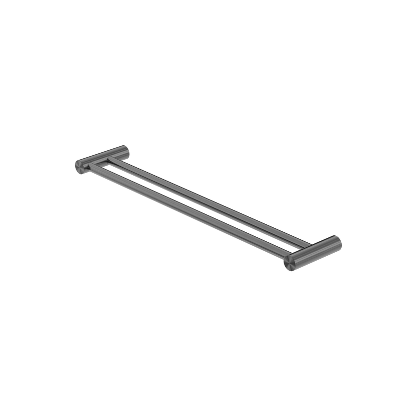 Zen SS316L Double Towel Rail 600mm Graphite