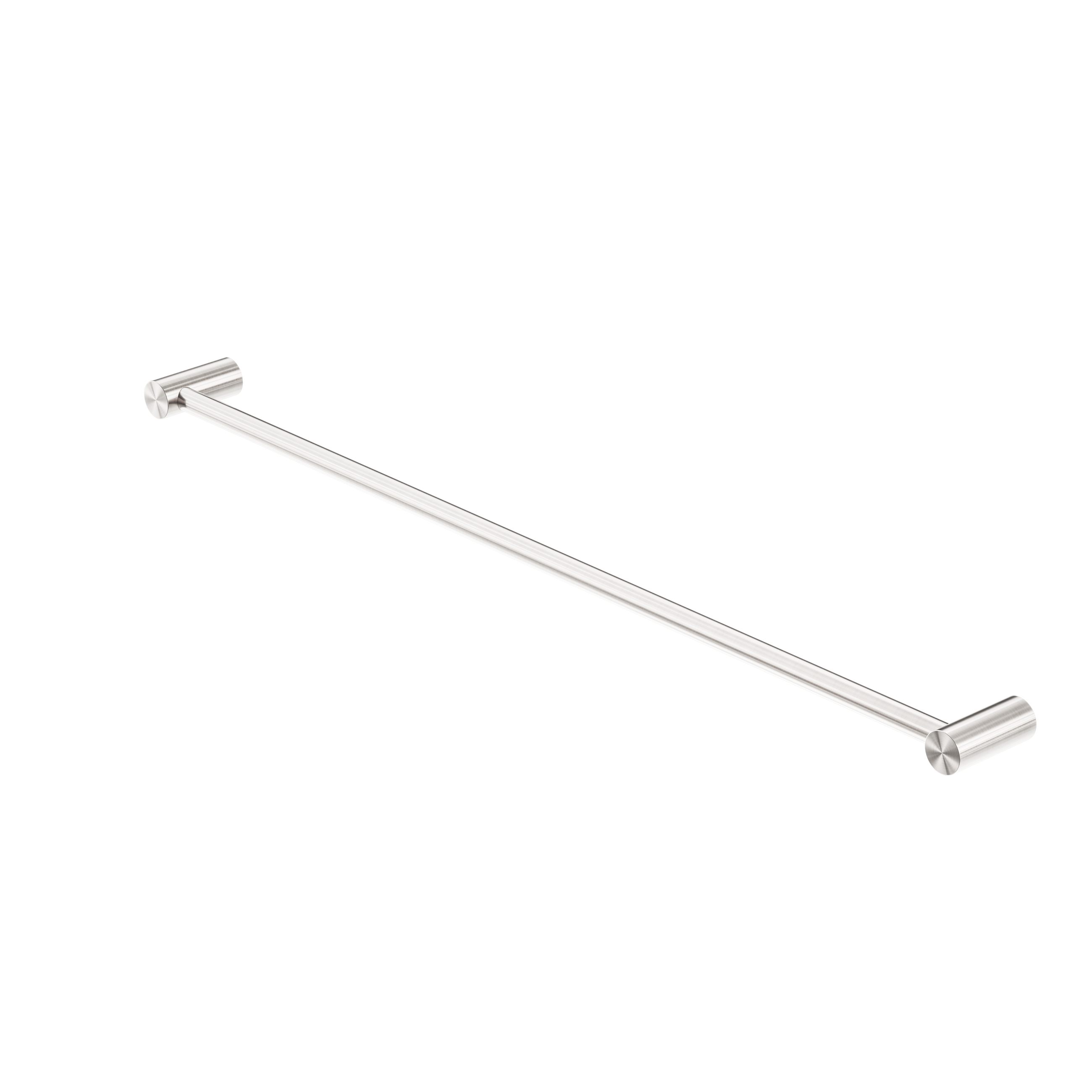 Zen SS316L Single Towel Rail 800mm Brushed Nickel