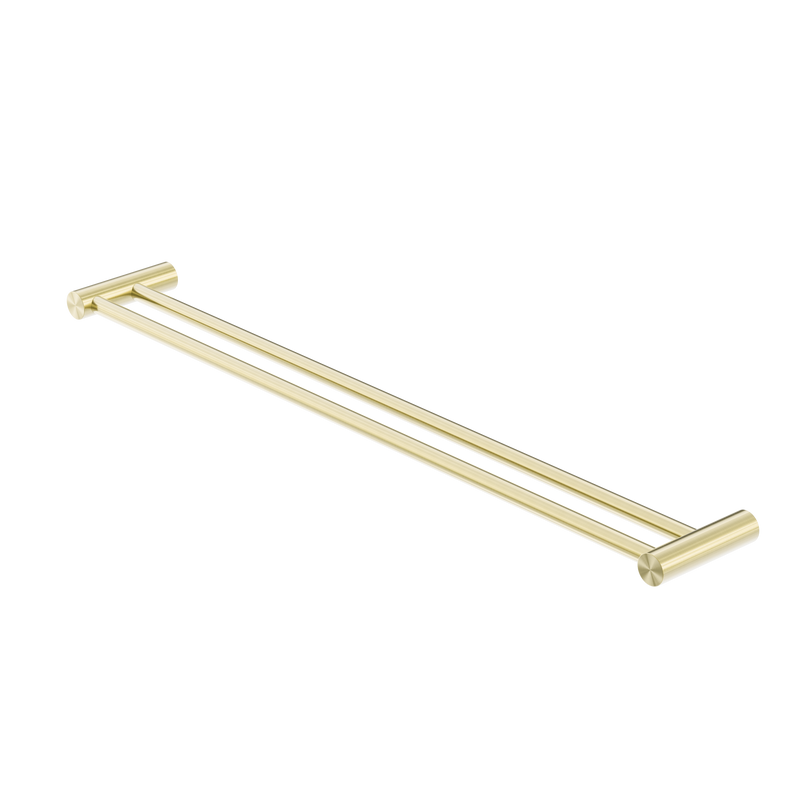 Zen SS316L Double Towel Rail 800mm Brushed Gold