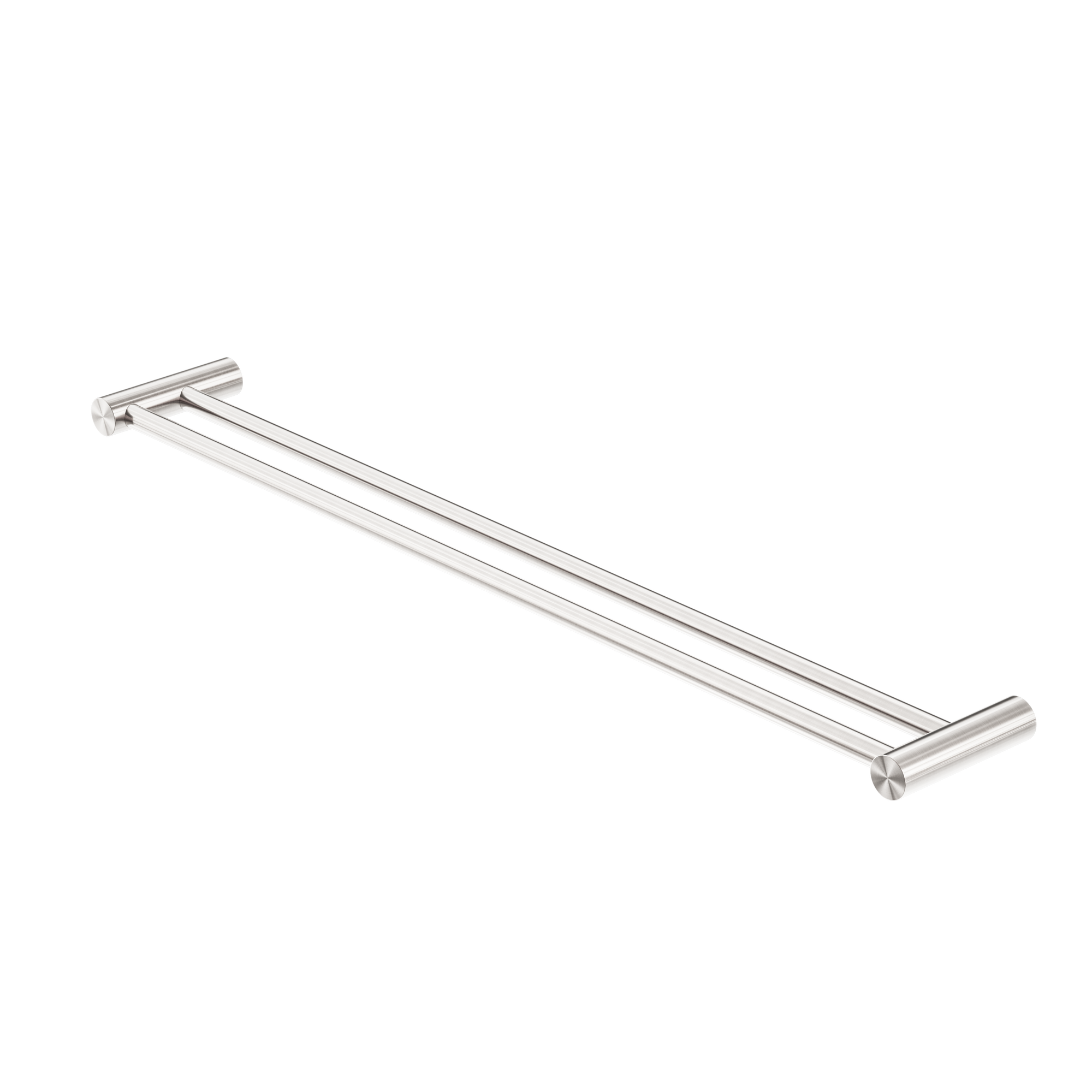 Zen SS316L Double Towel Rail 800mm Brushed Nickel