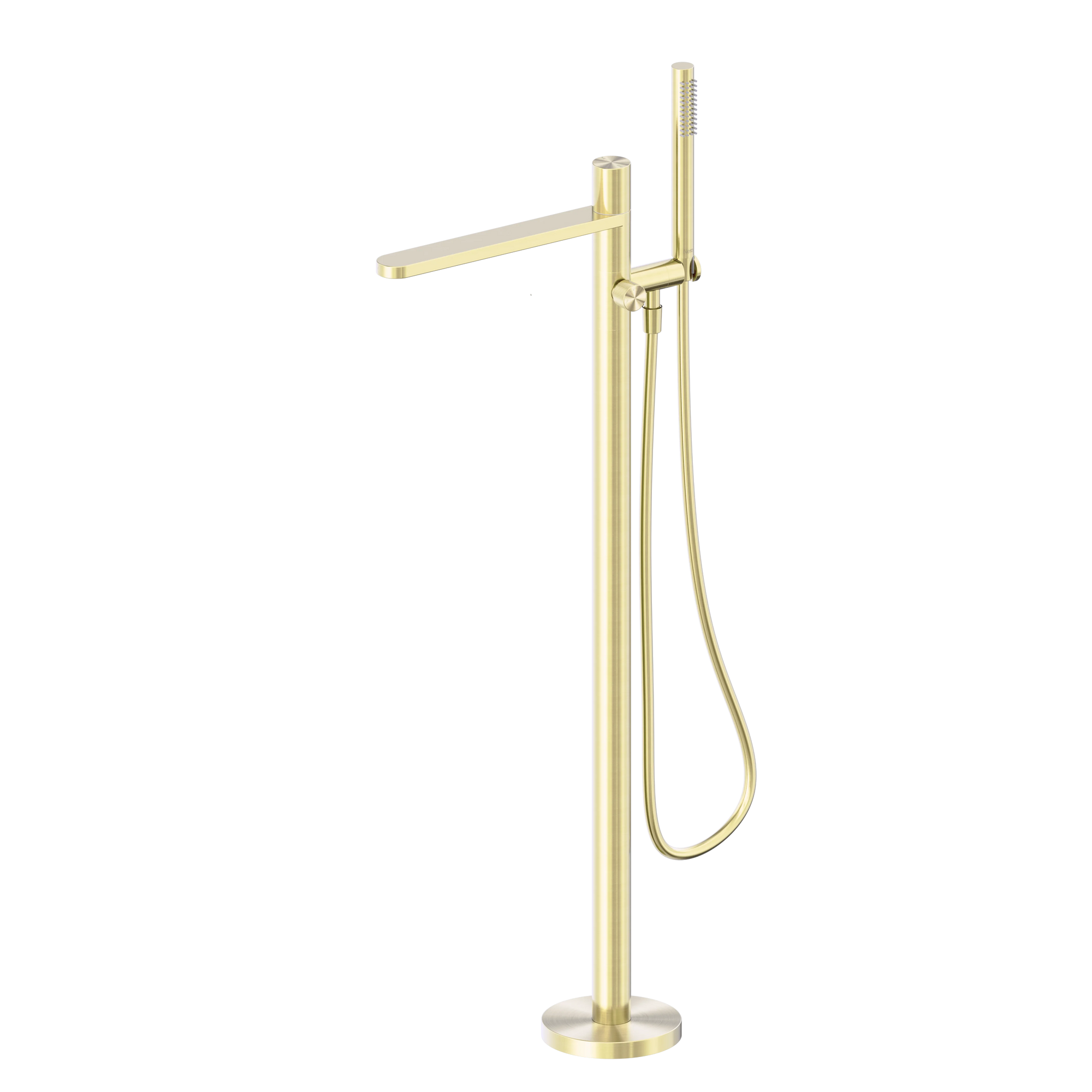 Pure SS316L Progressive Freestanding Bath Mixer Brushed Gold