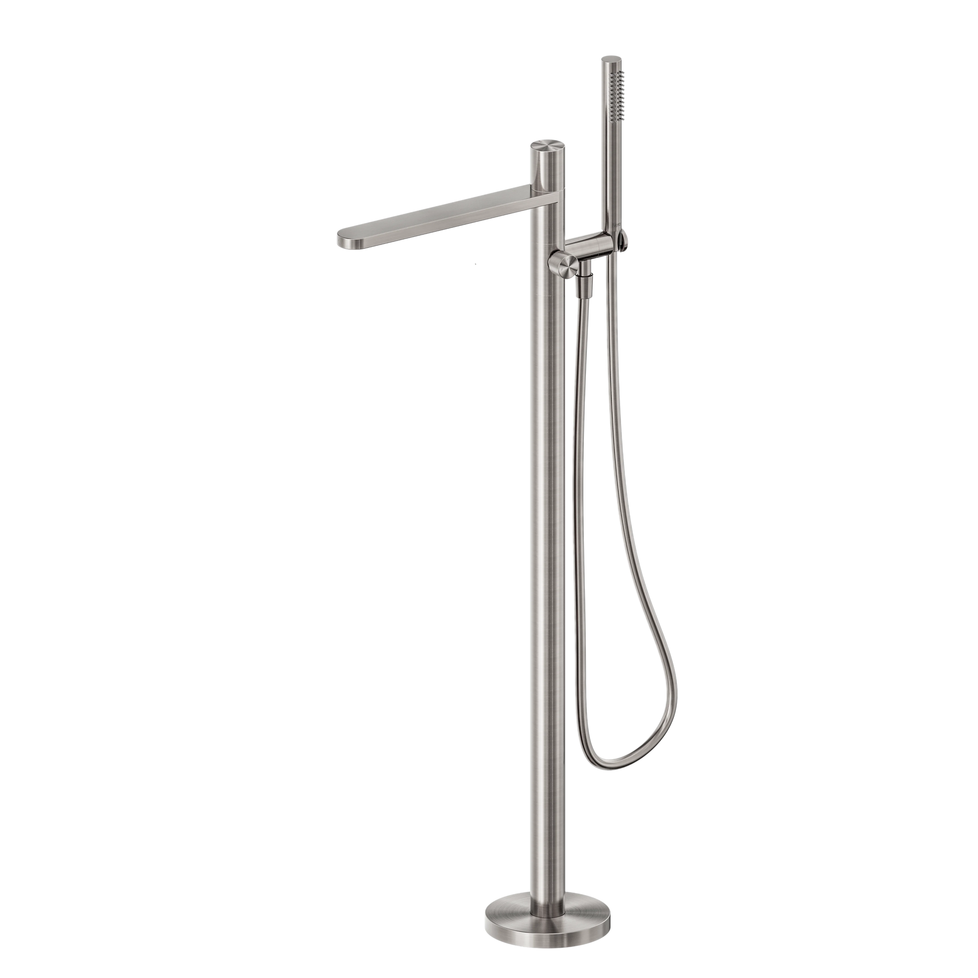 Pure SS316L Progressive Freestanding Bath Mixer Brushed Nickel