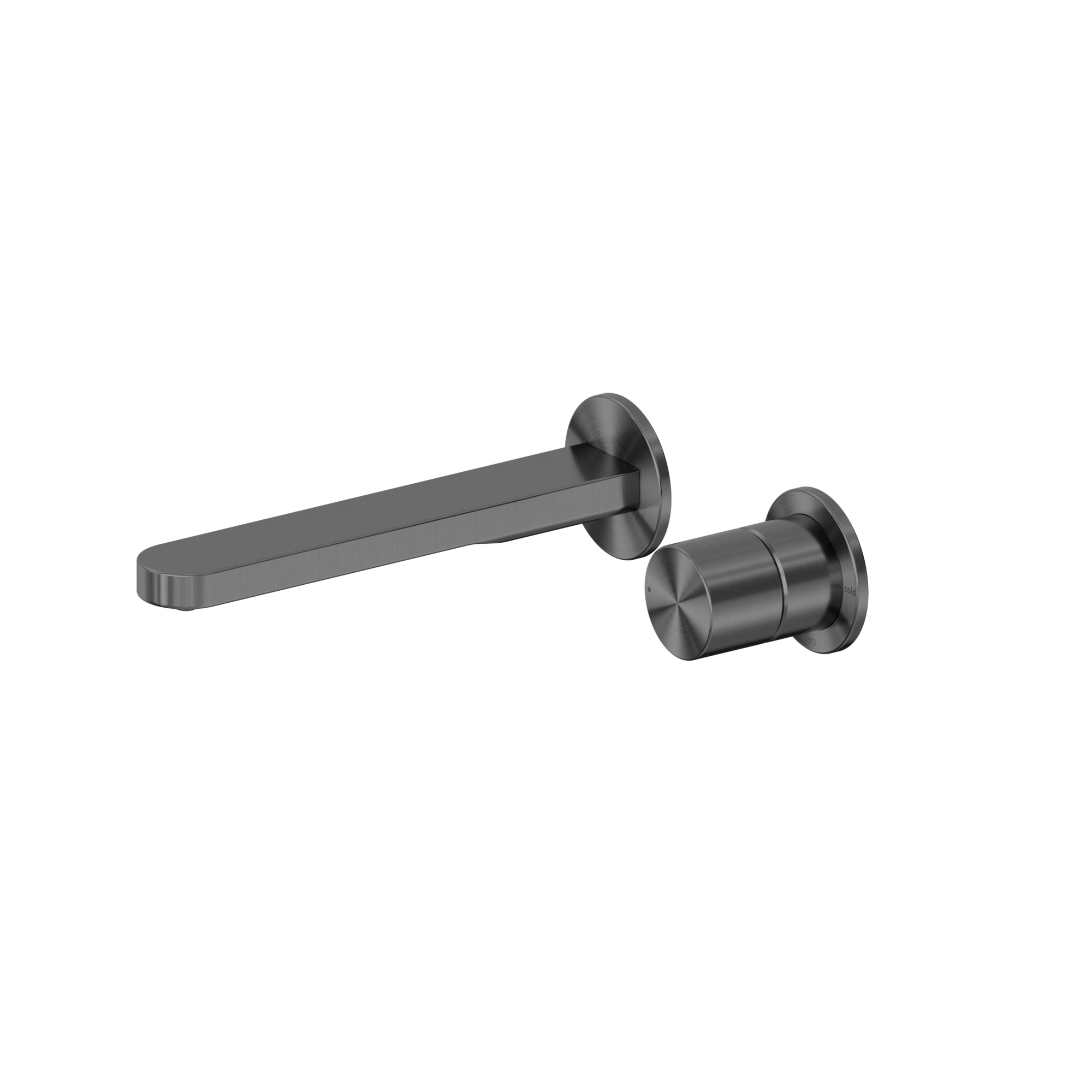 Pure SS316L Progressive Wall Basin/Bath Mixer Separate Back Plate Graphite