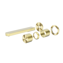 Pure SS316L Progressive Wall Basin/Bath Mixer Separate Back Plate Trim Kits Only Brushed Gold