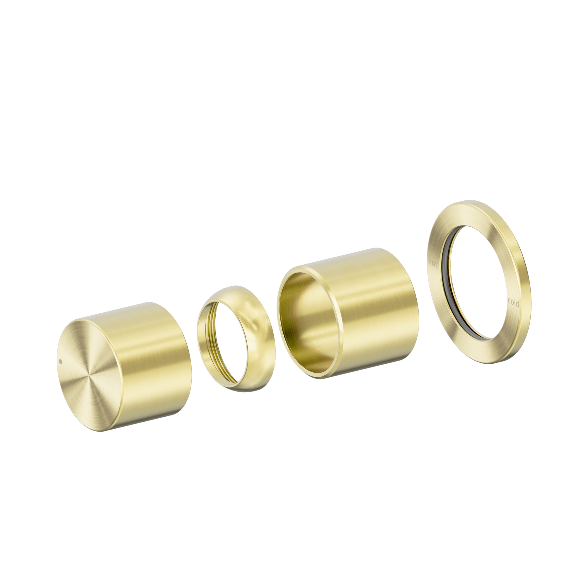 Pure SS316L Progressive Shower Mixer Trim Kits Only Brushed Gold