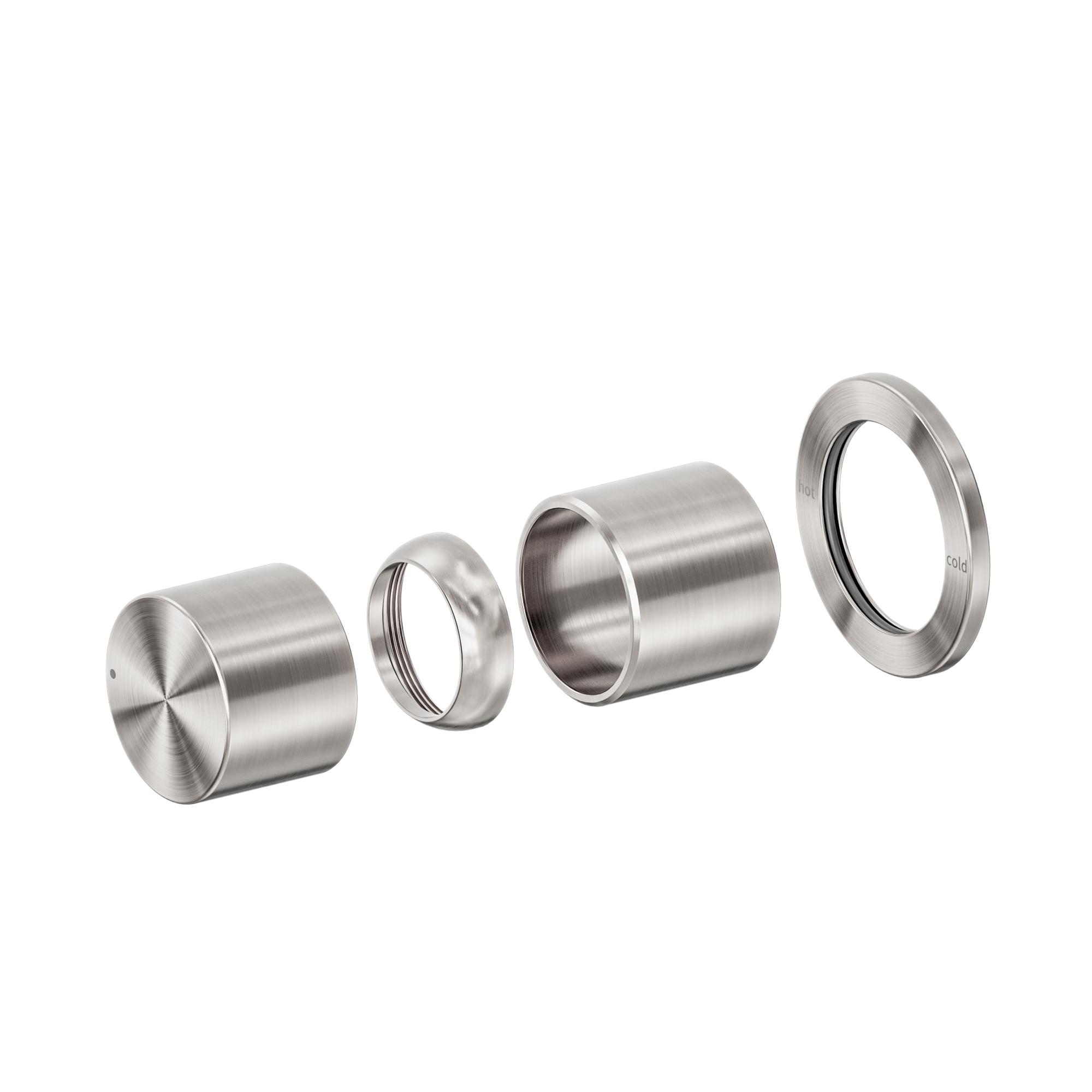 Pure SS316L Progressive Shower Mixer Trim Kits Only Brushed Nickel