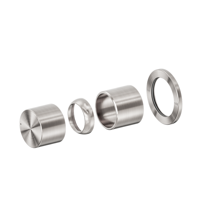 Pure SS316L Progressive Shower Mixer Trim Kits Only Brushed Nickel
