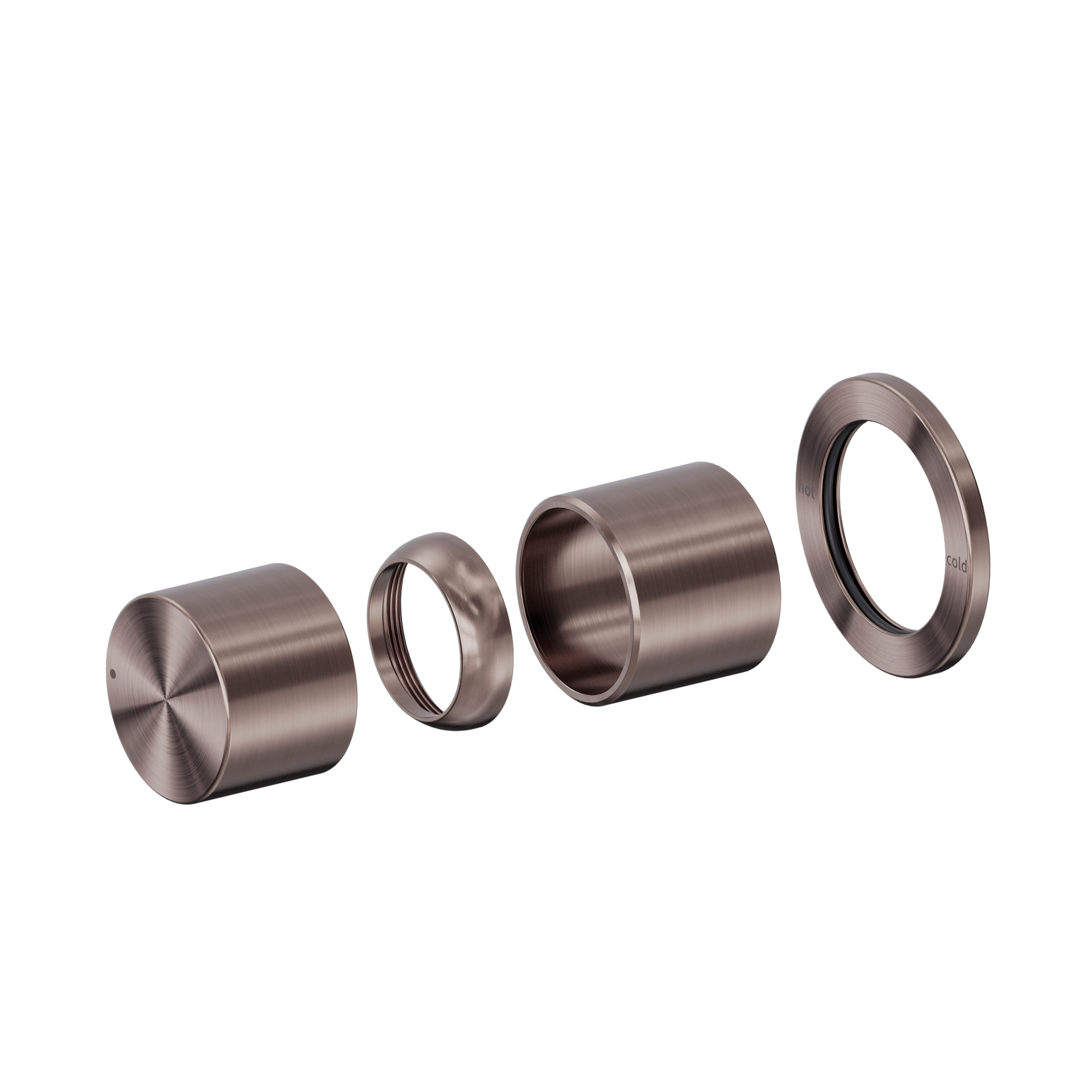 Pure SS316L Progressive Shower Mixer Trim Kits Only Brushed Bronze