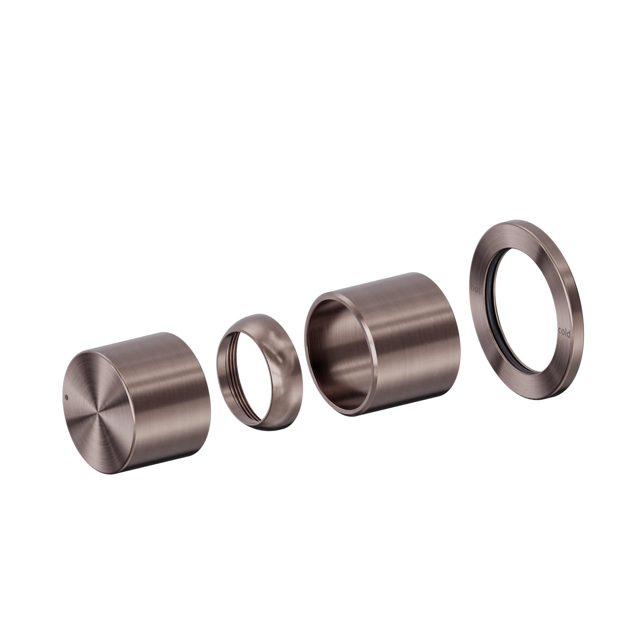 Pure SS316L Progressive Shower Mixer Trim Kits Only Brushed Bronze