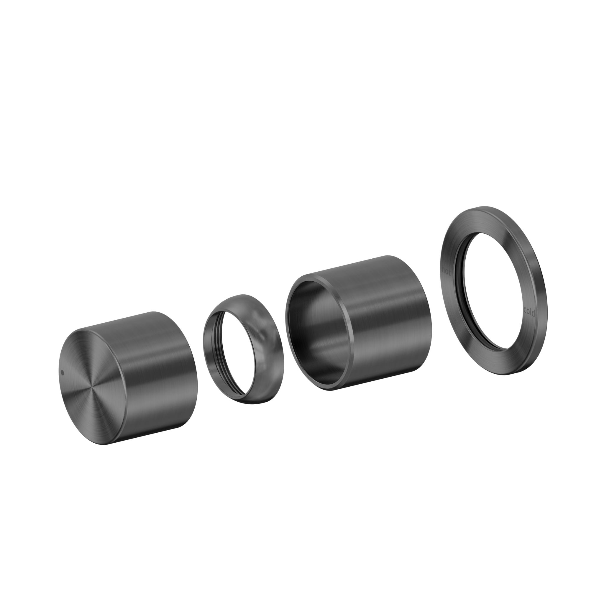 Pure SS316L Progressive Shower Mixer Trim Kits Only Graphite