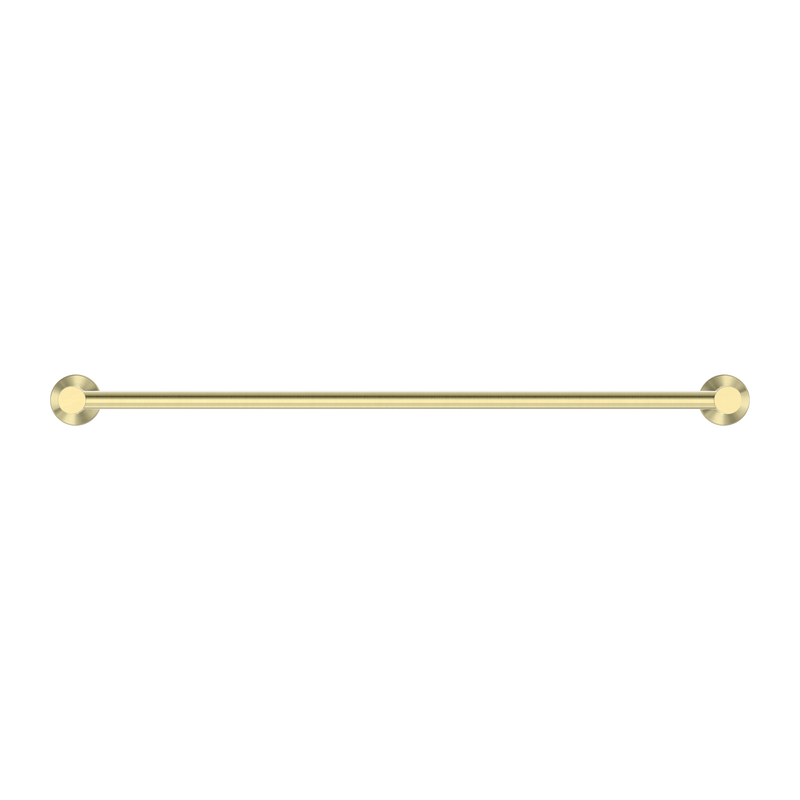 Mecca Single Towel Rail 600mm Brushed Gold