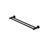 Mecca Double Towel Rail 600mm Matte Black