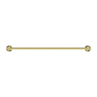 Mecca Double Towel Rail 600mm Brushed Gold