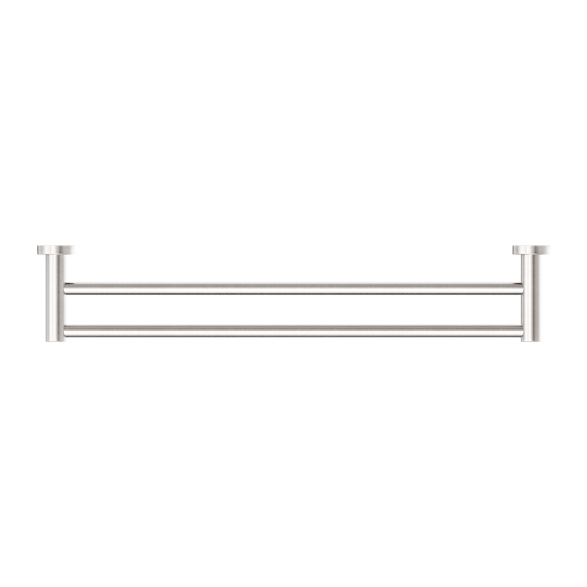 Mecca Double Towel Rail 600mm Brushed Nickel