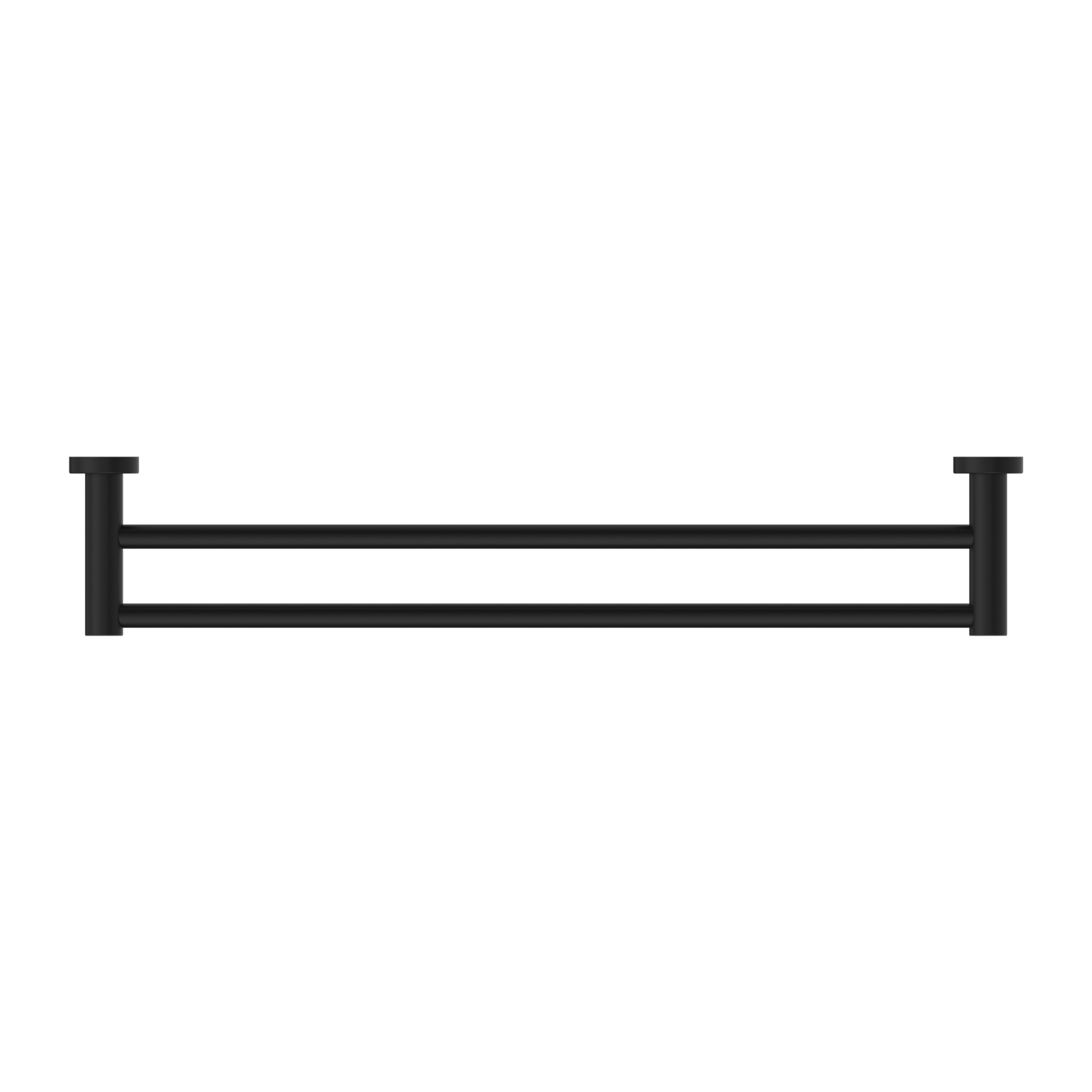 Mecca Double Towel Rail 600mm Matte Black
