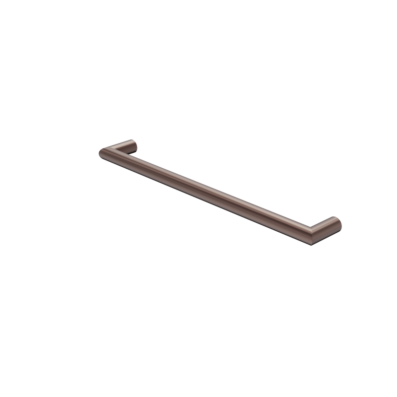 Mecca 240V Single Heated Towel Rail Brushed Bronze