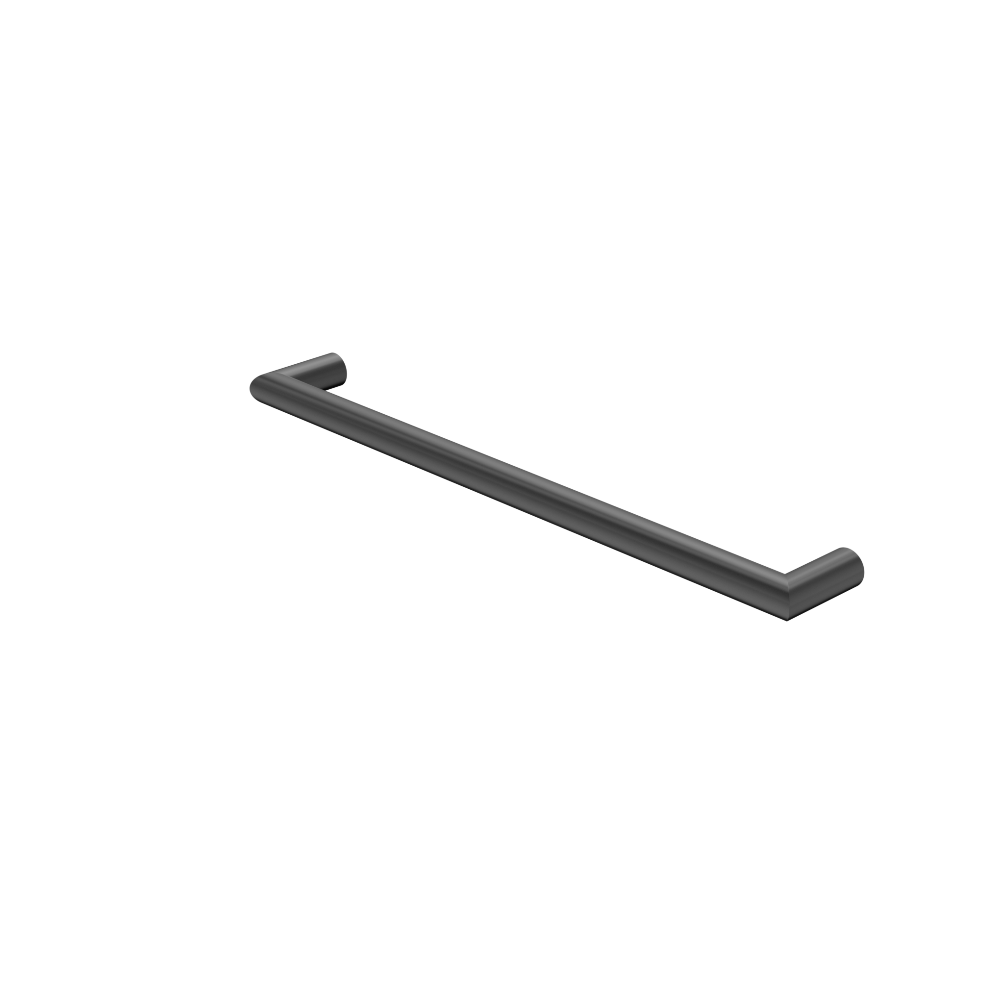Mecca 240V Single Heated Towel Rail Gun Metal