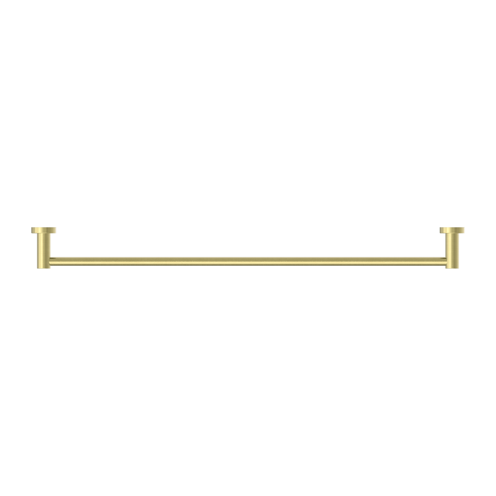 Mecca Single Towel Rail 800mm Brushed Gold
