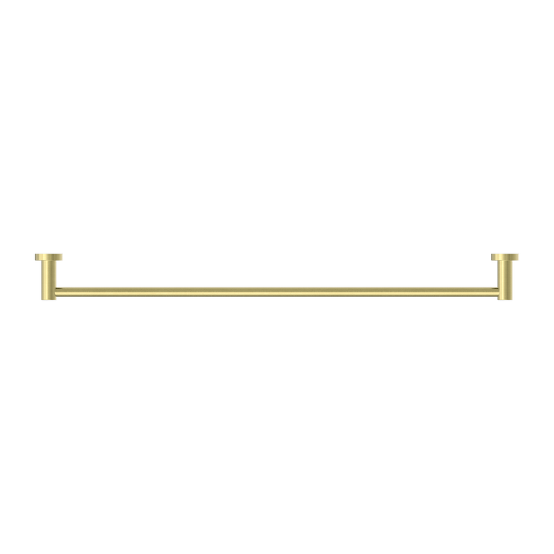 Mecca Single Towel Rail 800mm Brushed Gold
