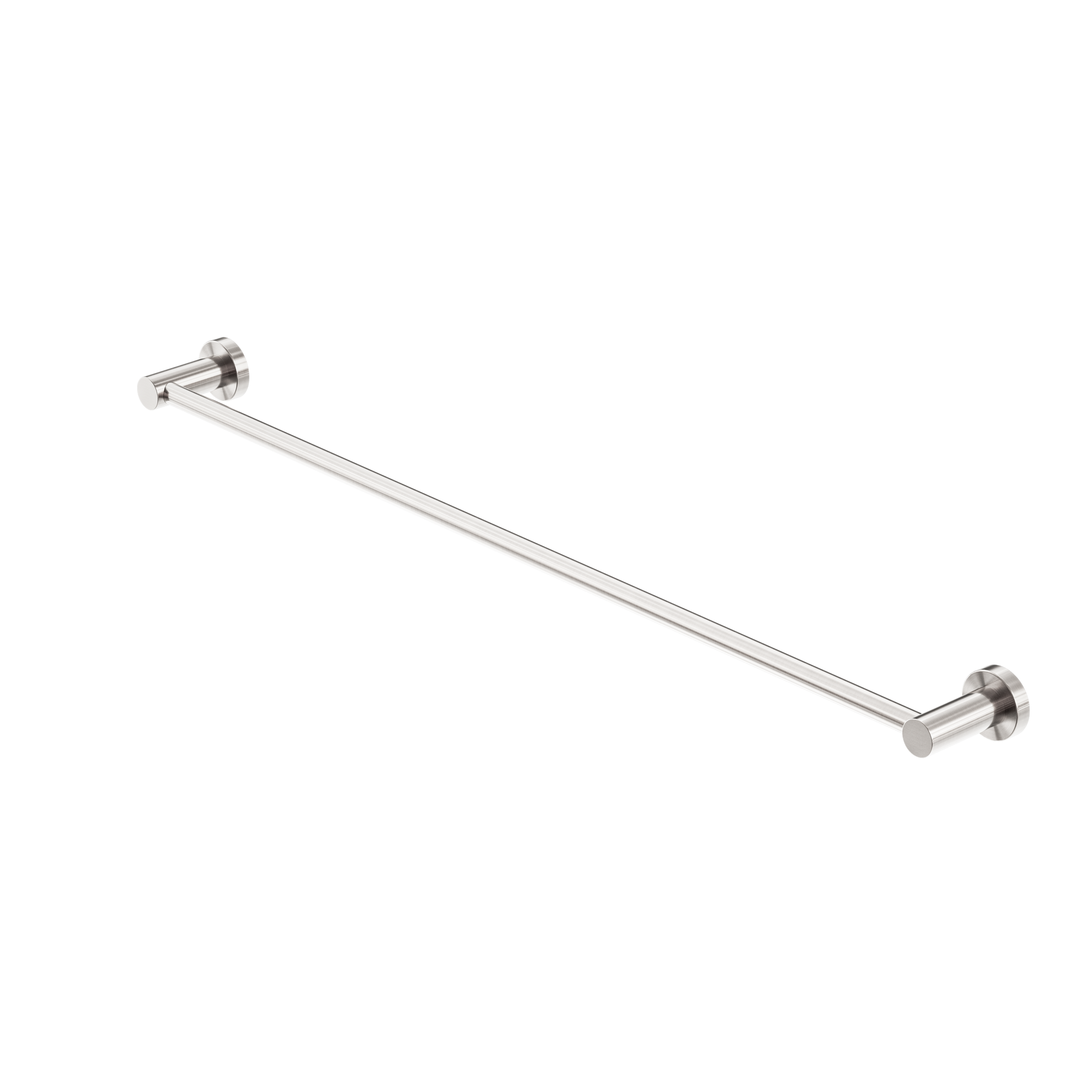 Mecca Single Towel Rail 800mm Brushed Nickel