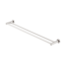 Mecca Double Towel Rail 800mm Brushed Nickel