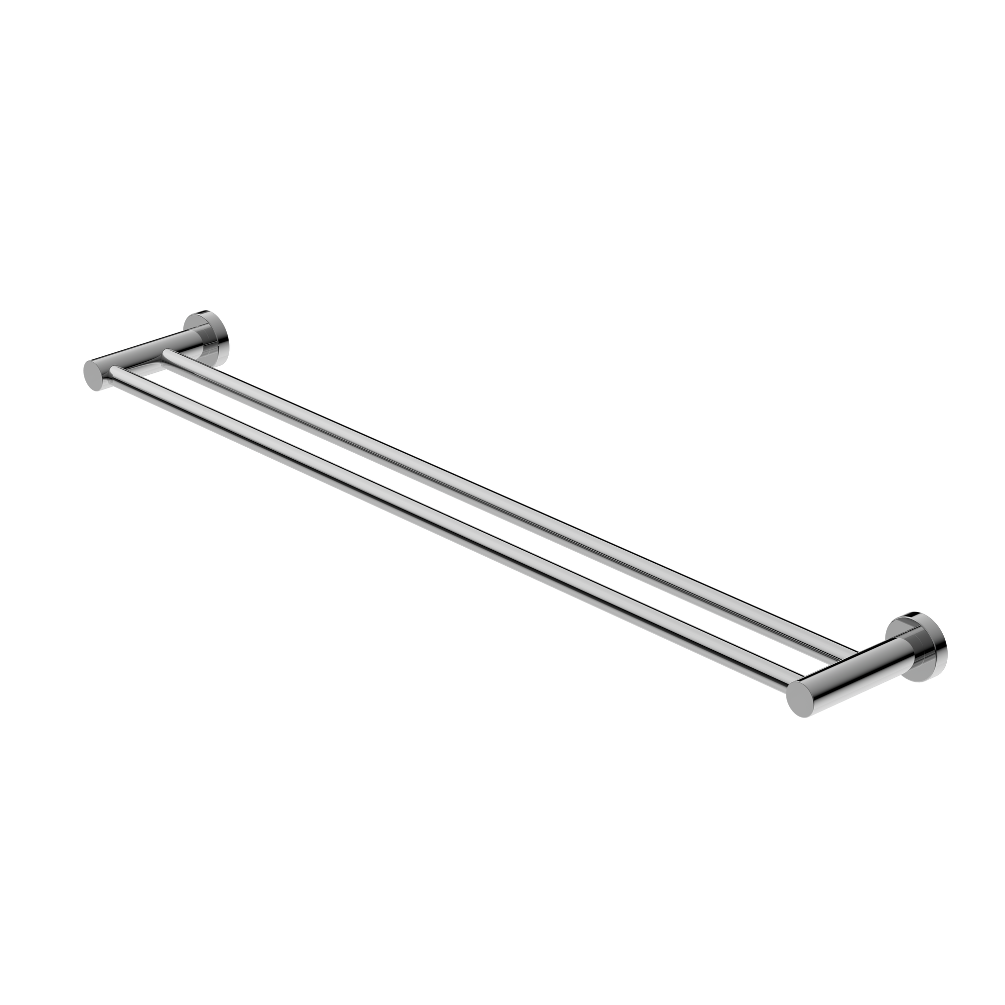 Mecca Double Towel Rail 800mm Chrome