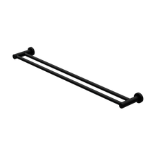 Mecca Double Towel Rail 800mm Matte Black