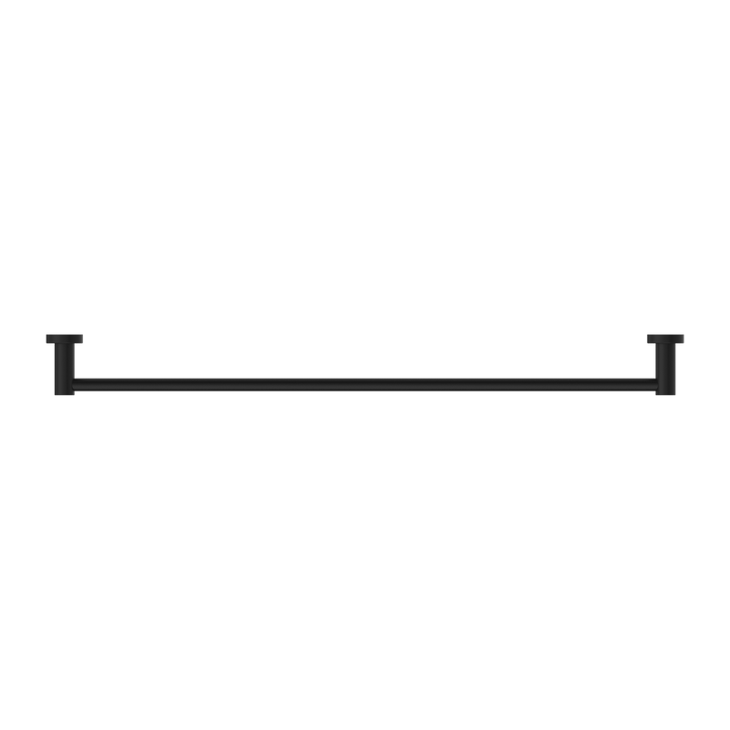 Mecca Single Towel Rail 800mm Matte Black