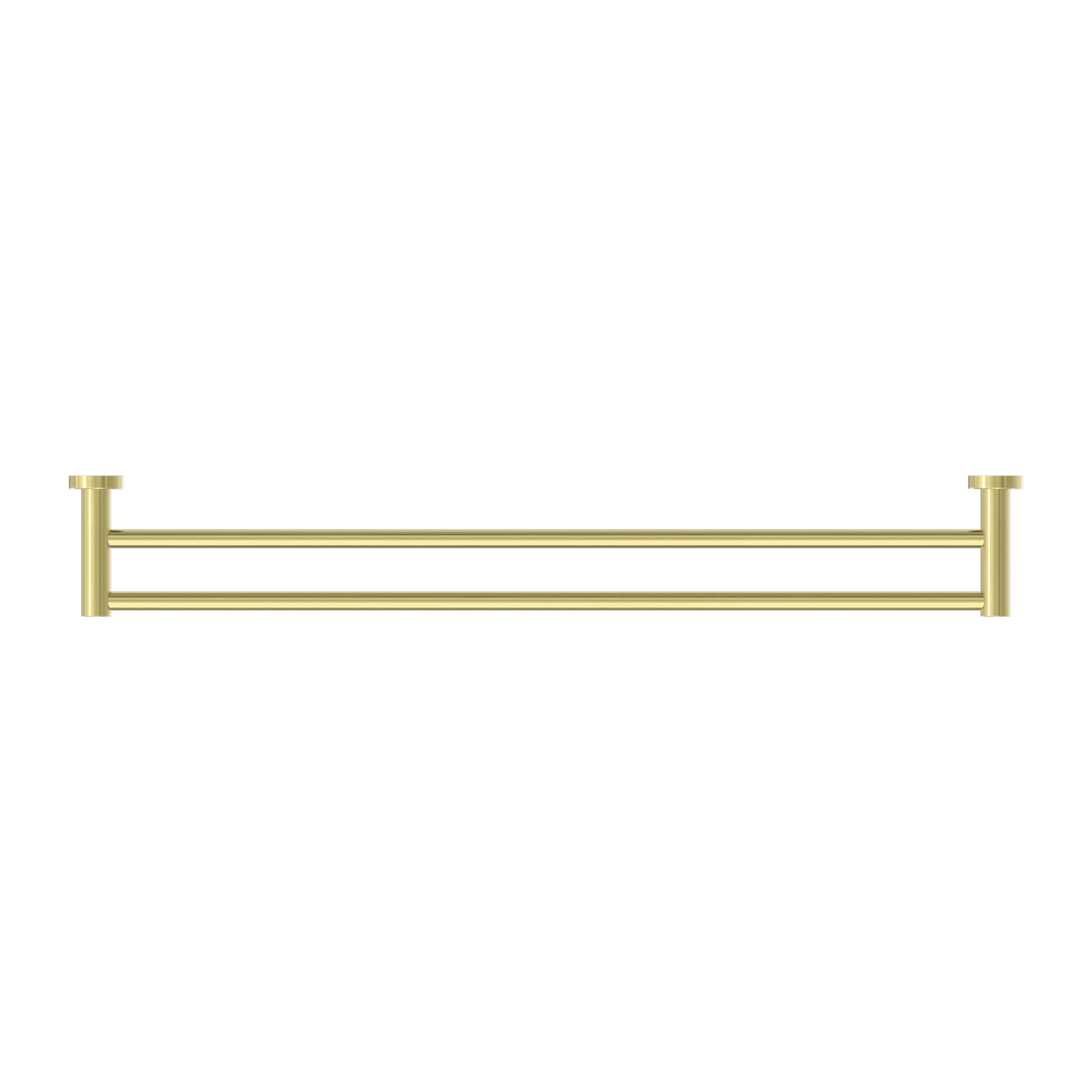 Mecca Double Towel Rail 800mm Brushed Gold