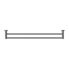 Mecca Double Towel Rail 800mm Gun Metal