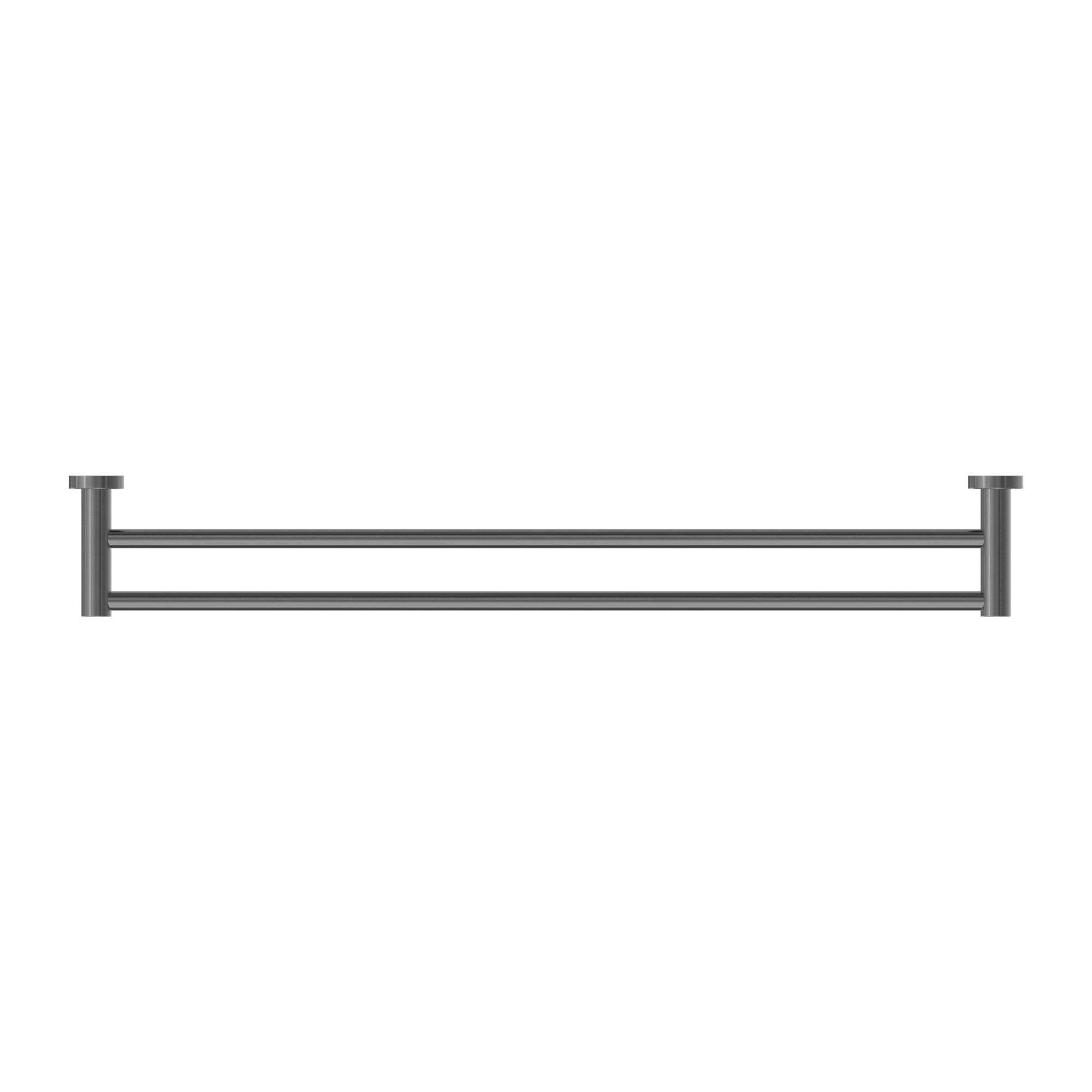 Mecca Double Towel Rail 800mm Gun Metal