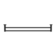 Mecca Double Towel Rail 800mm Matte Black