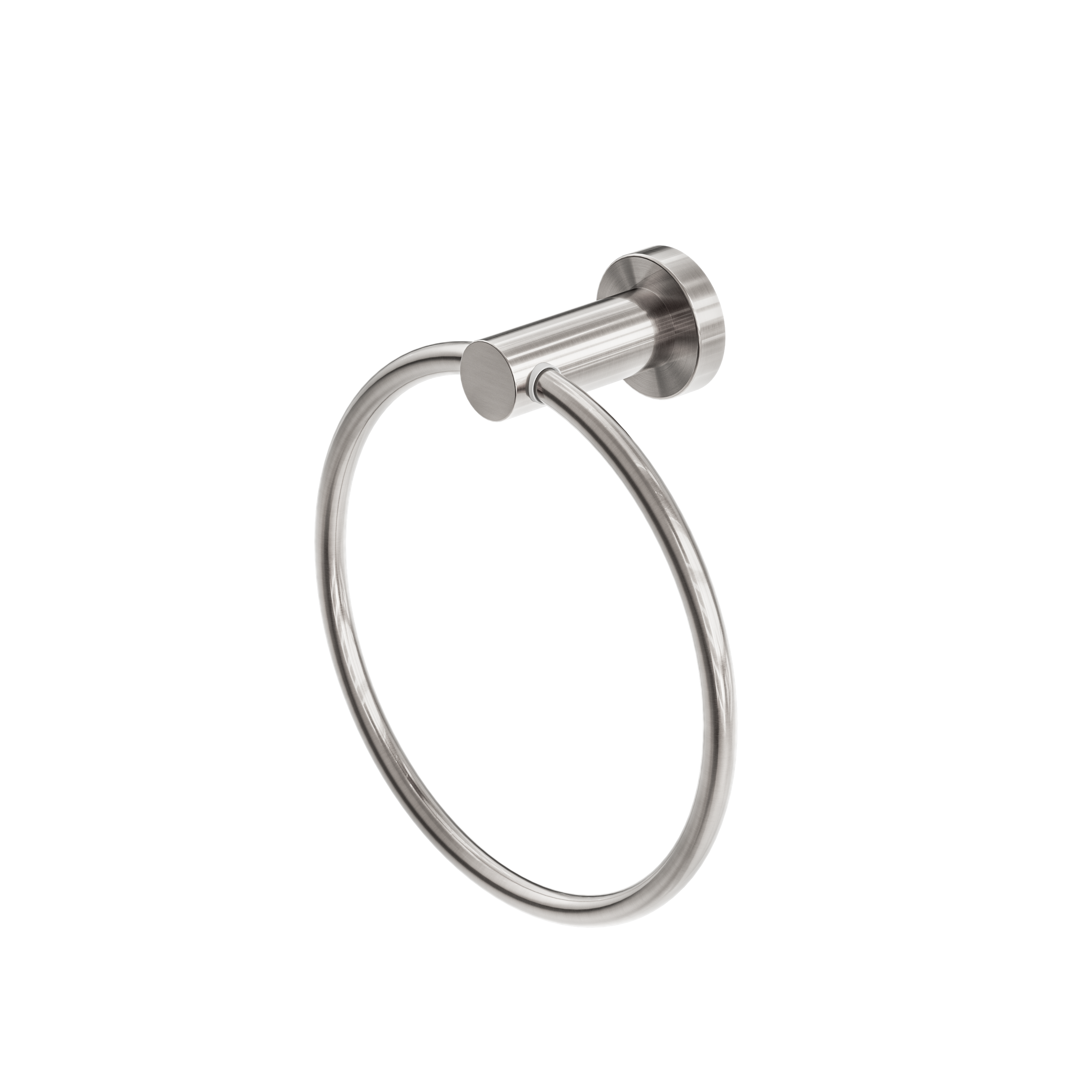 Mecca Hand Towel Ring Brushed Nickel