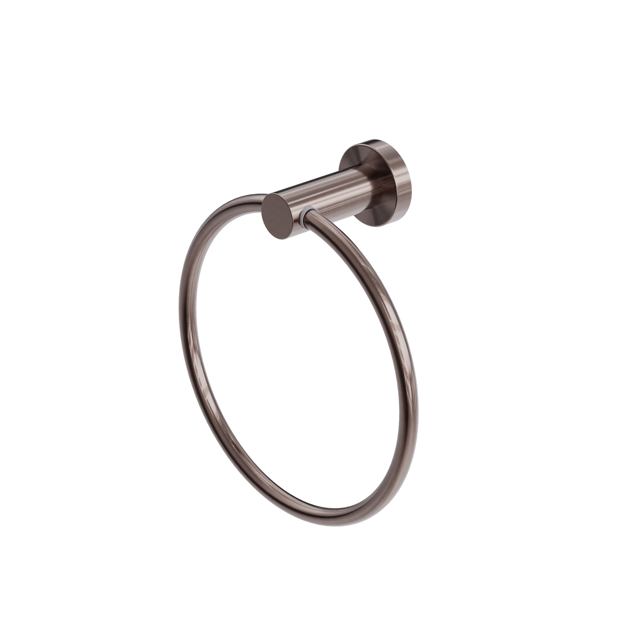 Mecca Hand Towel Ring Brushed Bronze