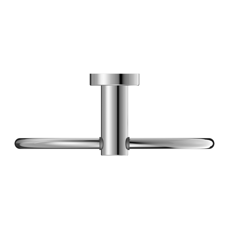 Mecca Hand Towel Ring Chrome