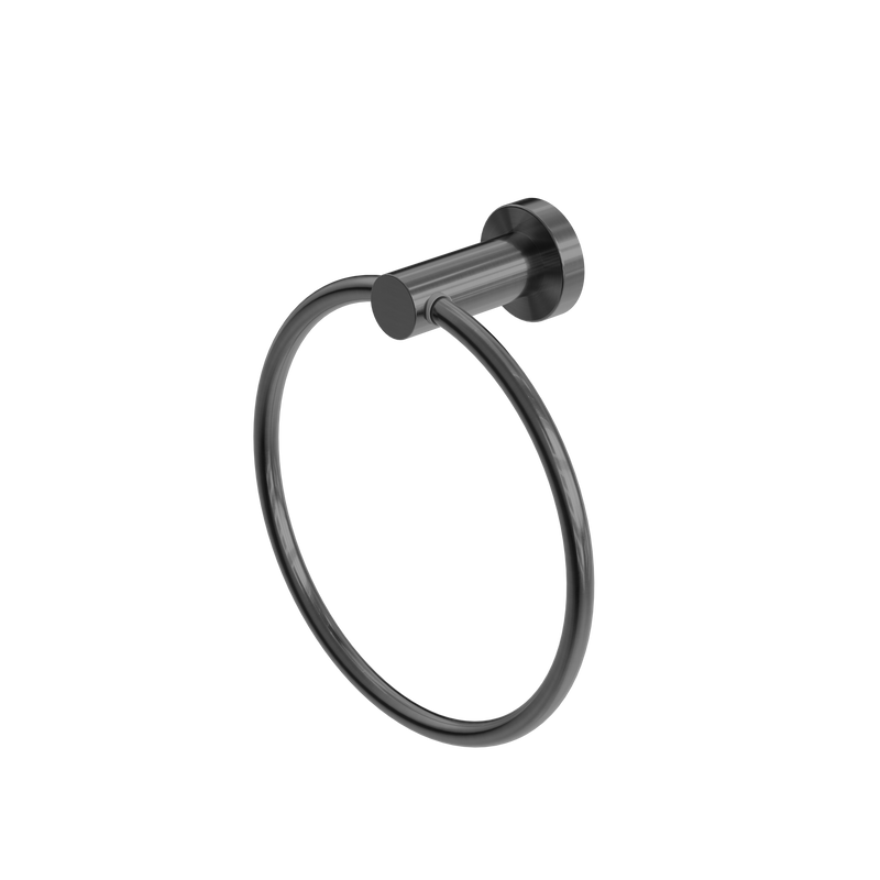 Mecca Hand Towel Ring Gun Metal