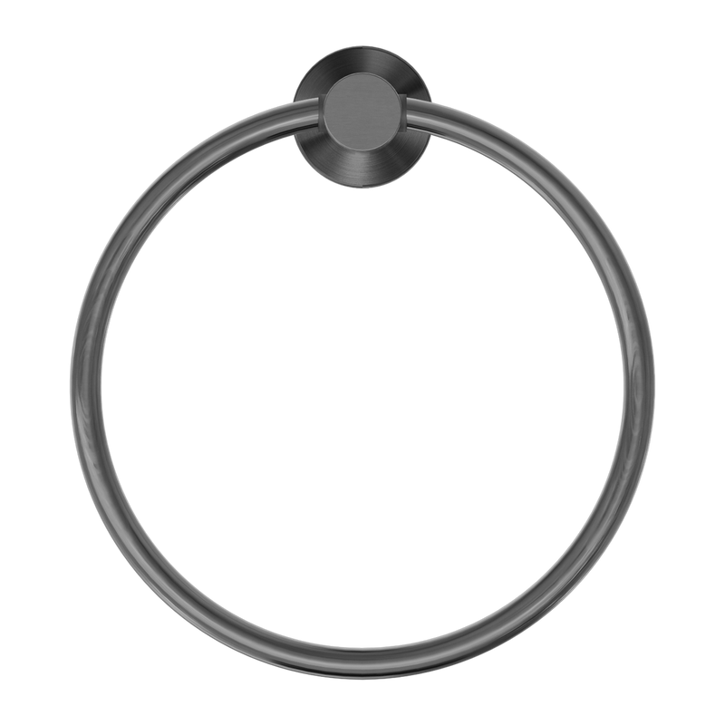 Mecca Hand Towel Ring Gun Metal