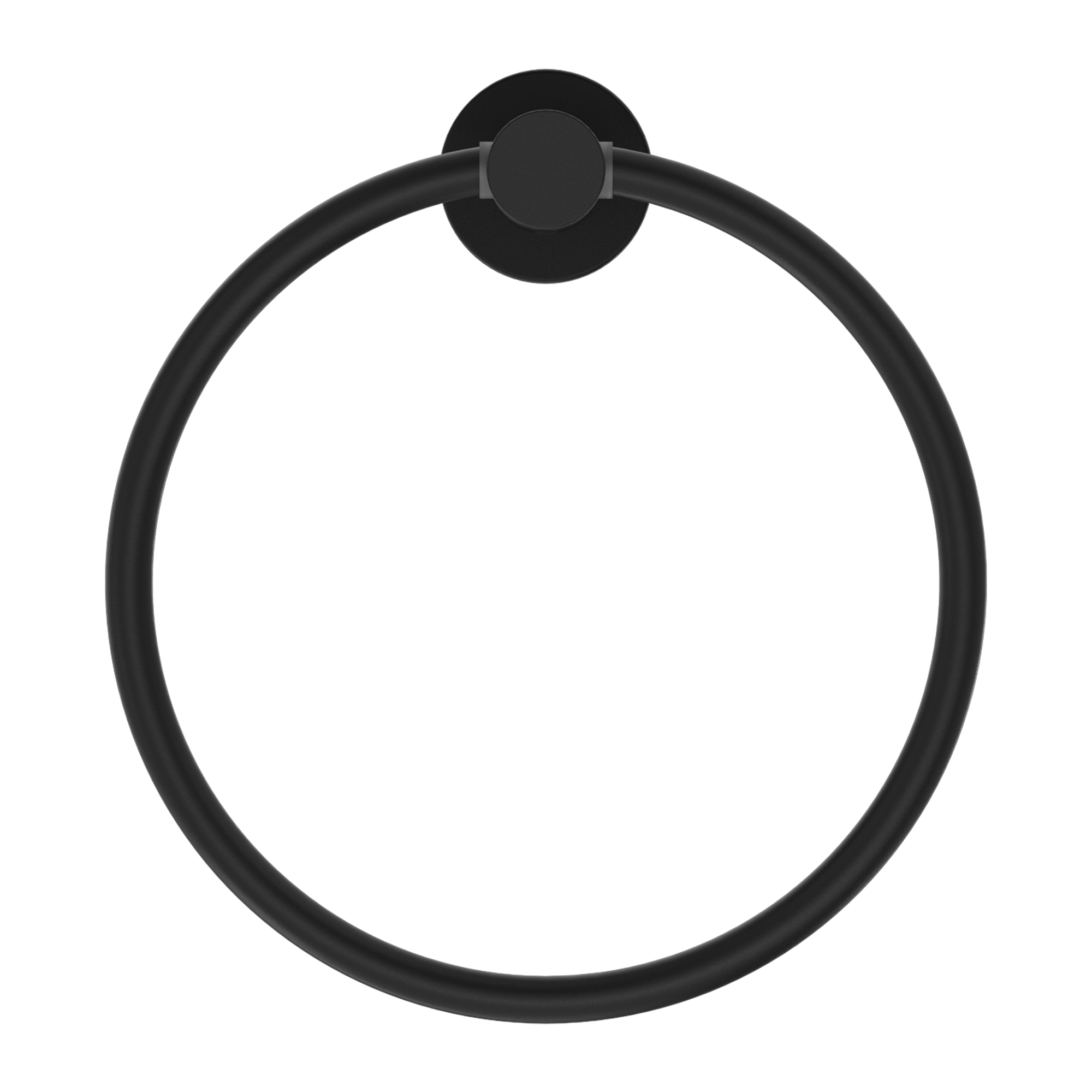 Mecca Hand Towel Ring Matte Black