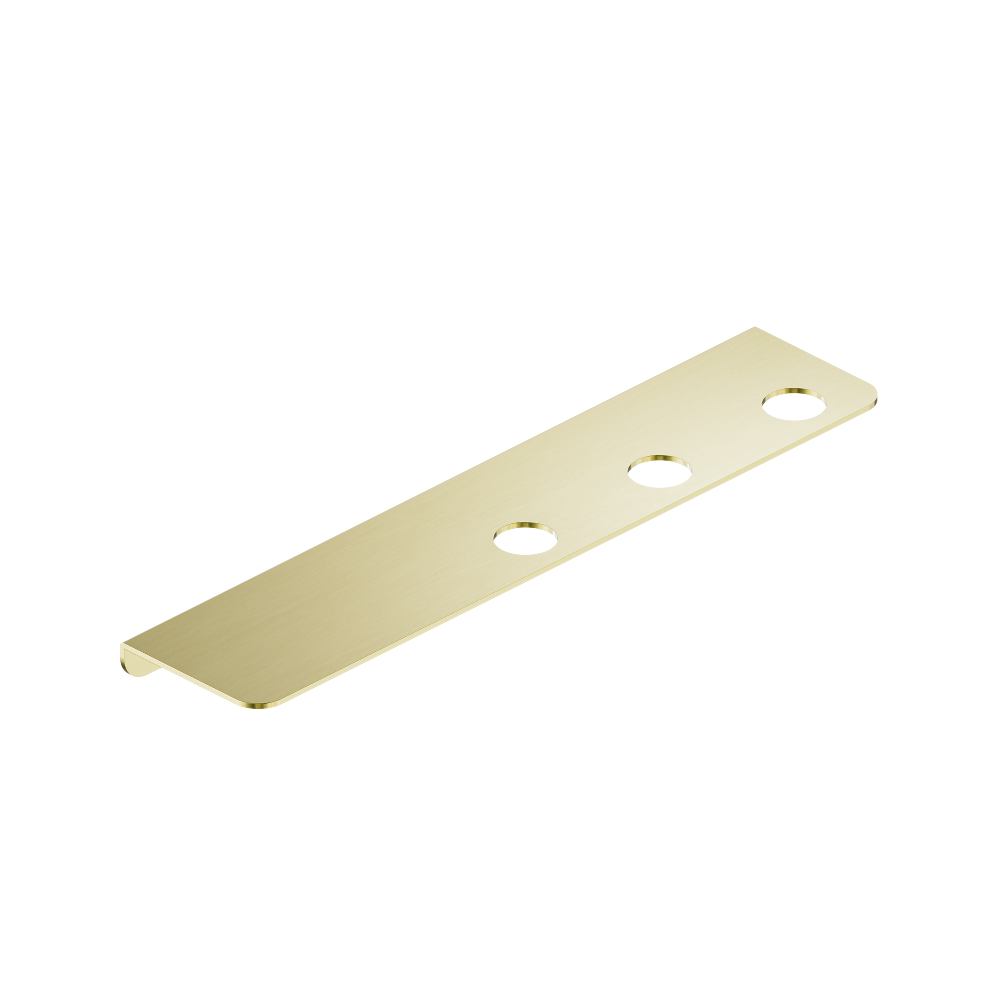 Mecca Triple Soap Bottle Holder With Shelf Brushed Gold