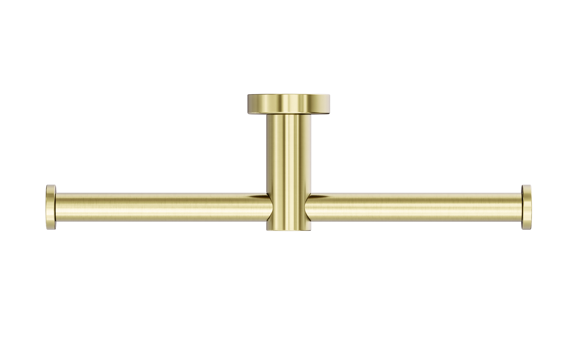 Mecca Double Toilet Roll Holder Brushed Gold