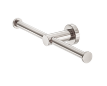 Mecca Double Toilet Roll Holder Brushed Nickel
