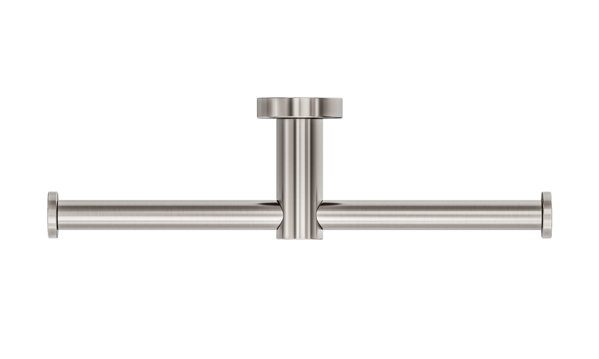 Mecca Double Toilet Roll Holder Brushed Nickel