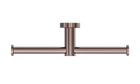 Mecca Double Toilet Roll Holder Brushed Bronze