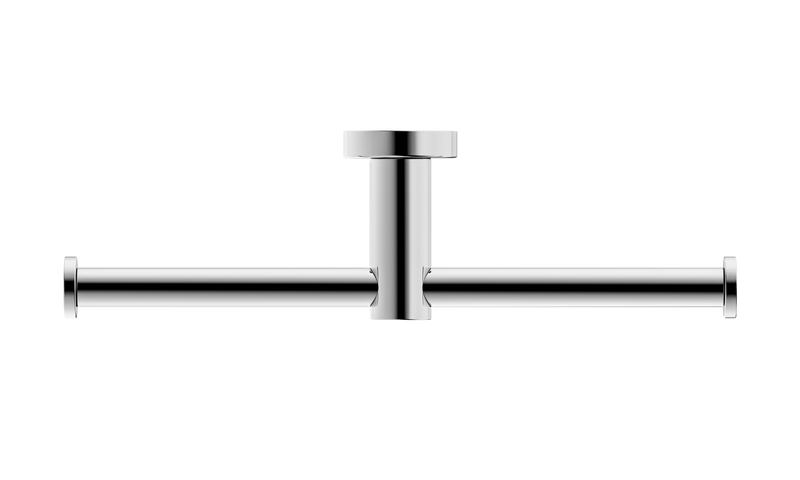 Mecca Double Toilet Roll Holder Chrome