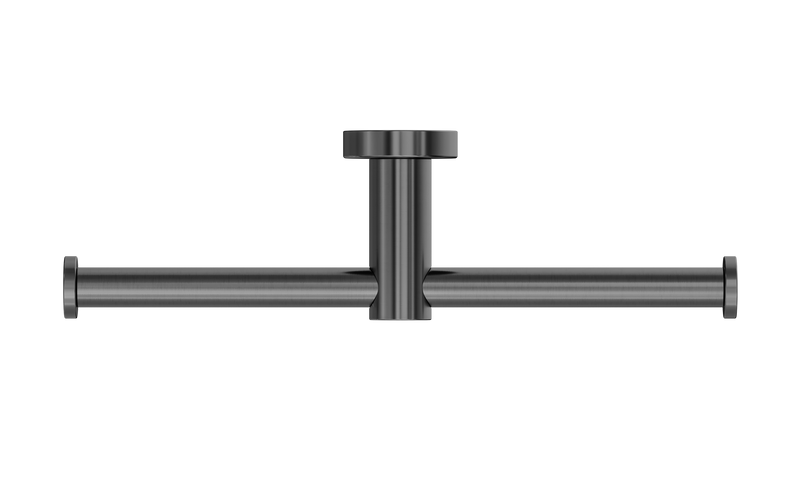 Mecca Double Toilet Roll Holder Gun Metal