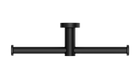 Mecca Double Toilet Roll Holder Matte Black