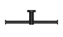 Mecca Double Toilet Roll Holder Matte Black