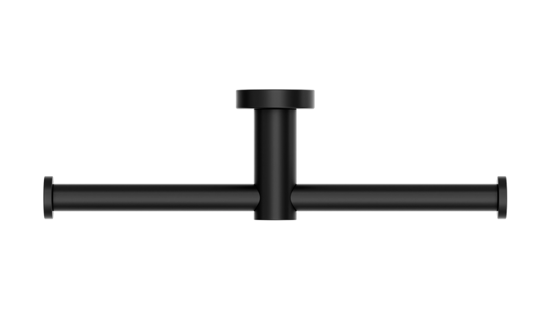 Mecca Double Toilet Roll Holder Matte Black