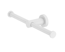 Mecca Double Toilet Roll Holder Matte White
